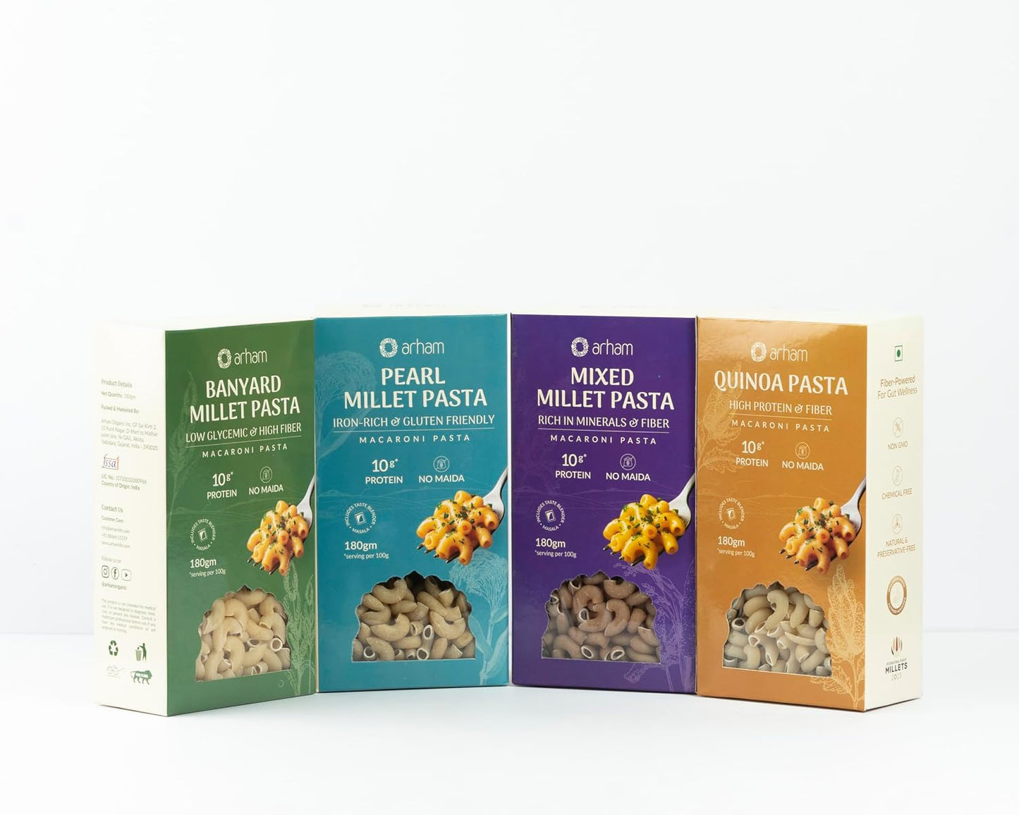 Arham Organic Mix pasta Pack of 4