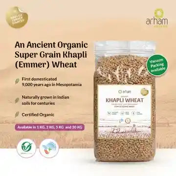 Arham Emaar Wheat / Khapli Wheat (Emmer Wheat)