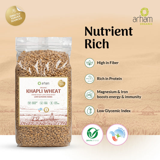 Arham Emaar Wheat / Khapli Wheat (Emmer Wheat)