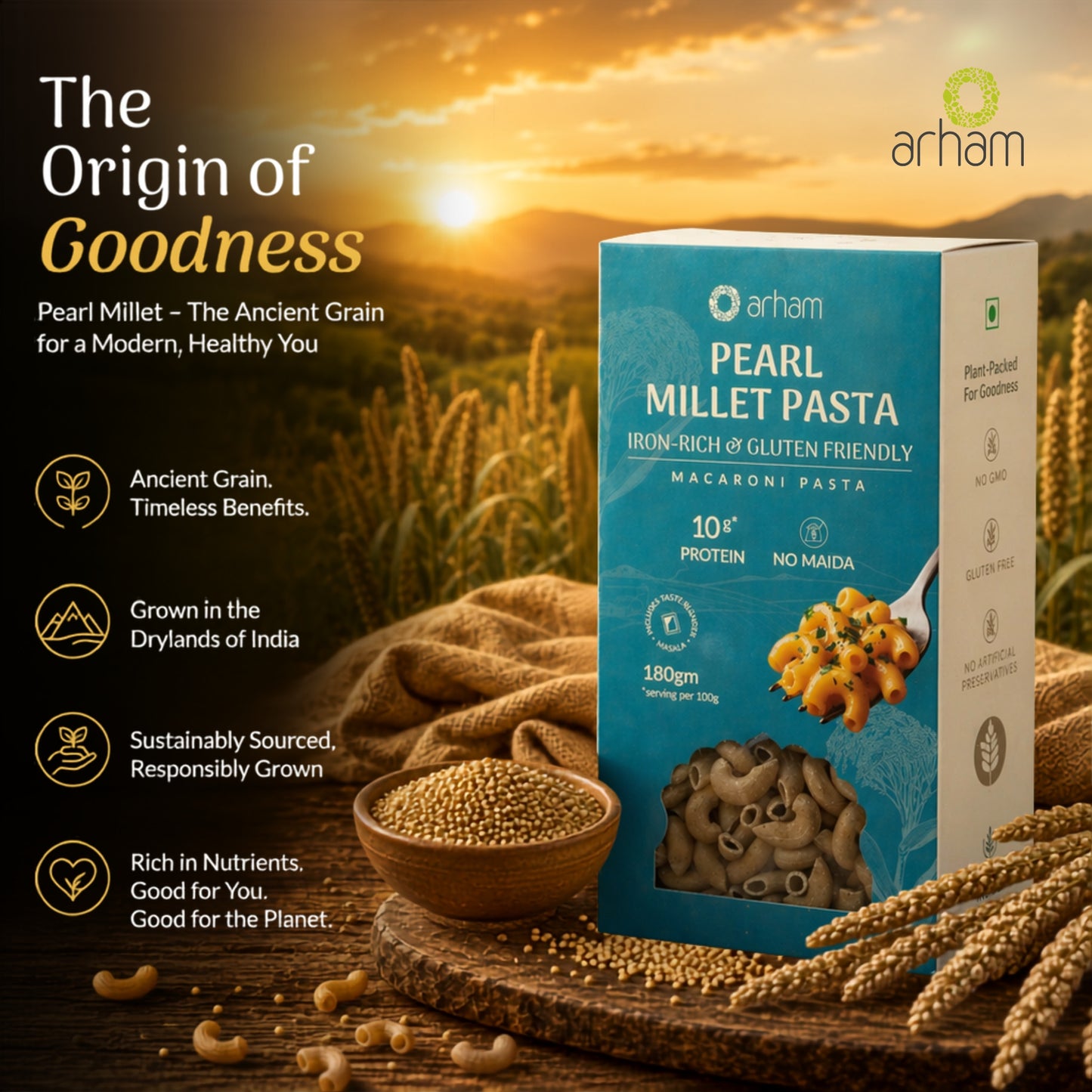 Pearl Millet Pasta – Healthy No Maida Macaroni