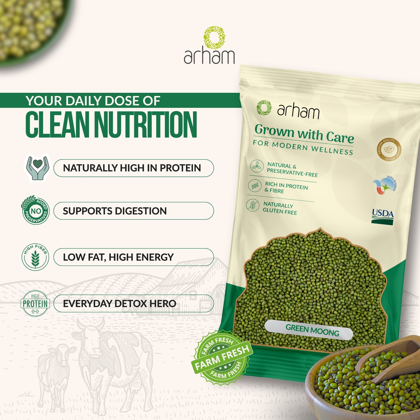 Green Moong Whole – Premium Protein & Fiber Rich Green Gram