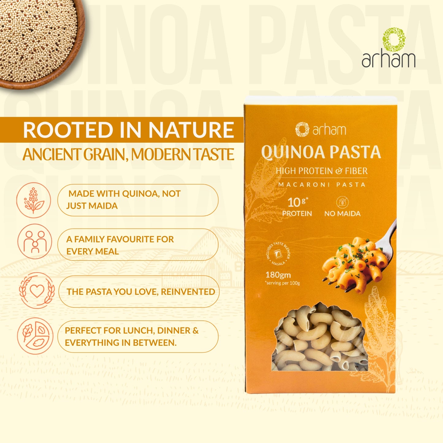 Quinoa Pasta – High Protein & Fiber Macaroni