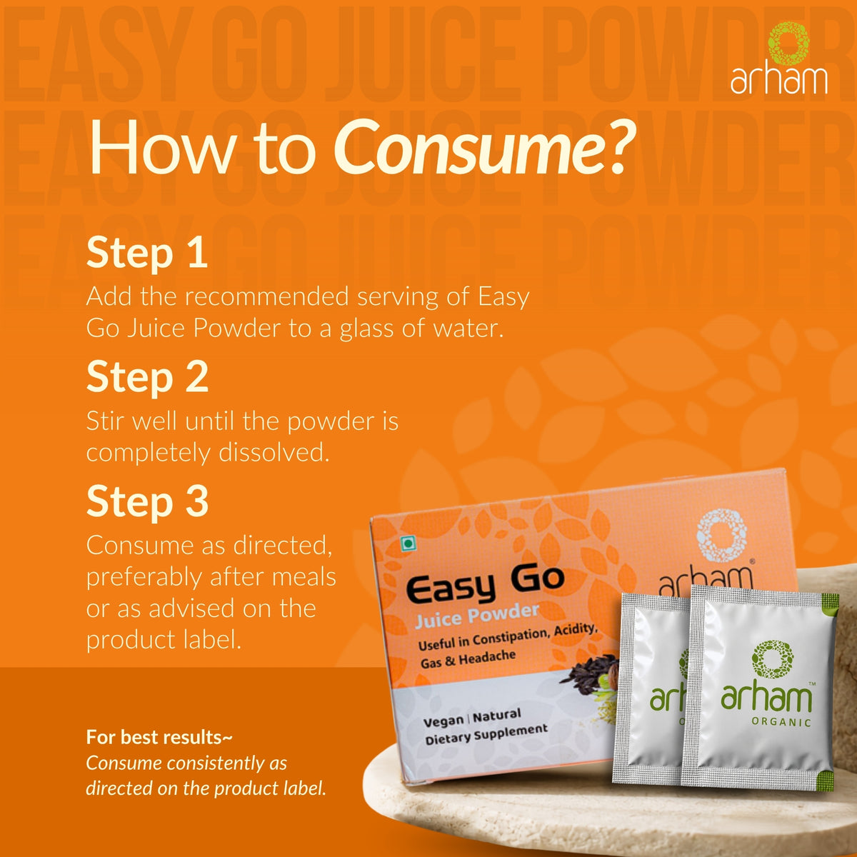 Arham Life Easy Go Juice Powder