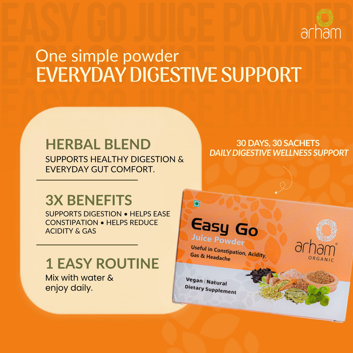 Arham Life Easy Go Juice Powder