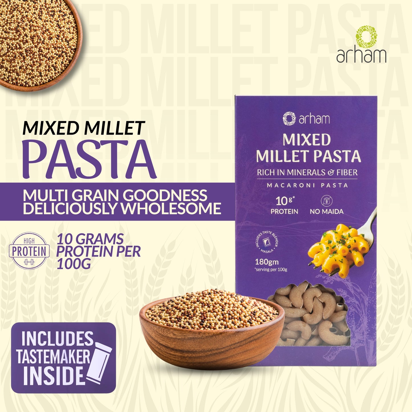 Mixed Millet Pasta – Healthy No Maida Macaroni