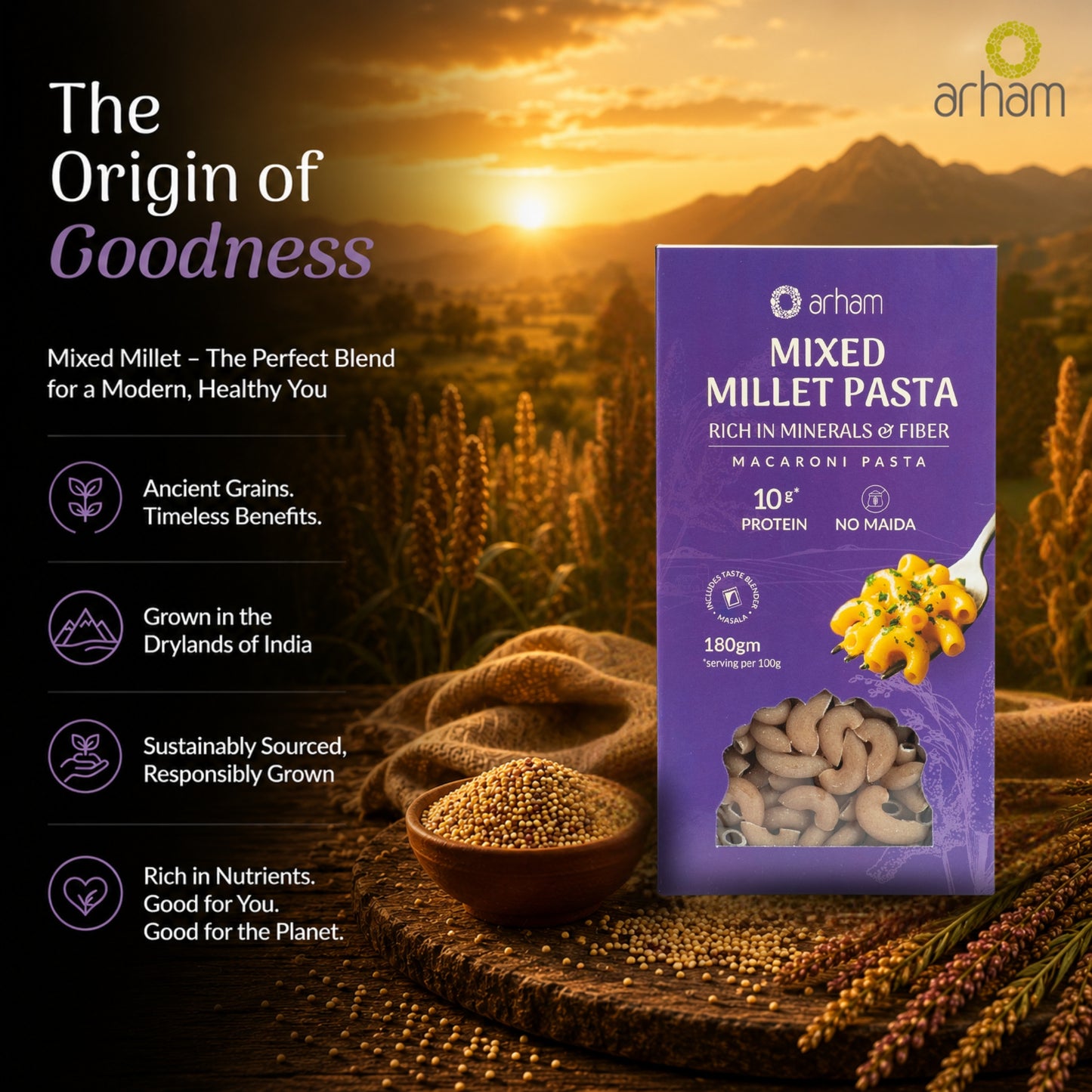 Mixed Millet Pasta – Healthy No Maida Macaroni