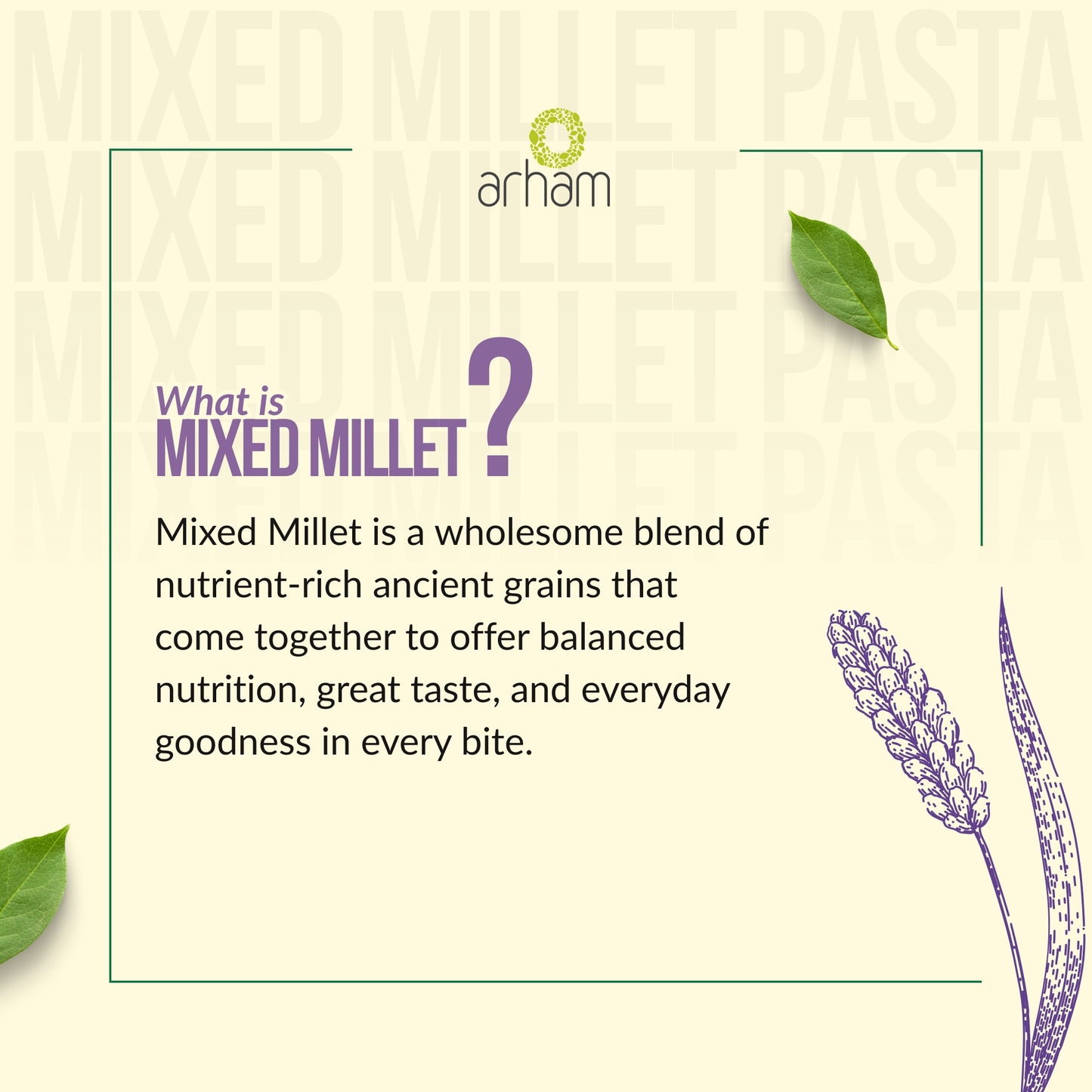 Mixed Millet Pasta – Healthy No Maida Macaroni