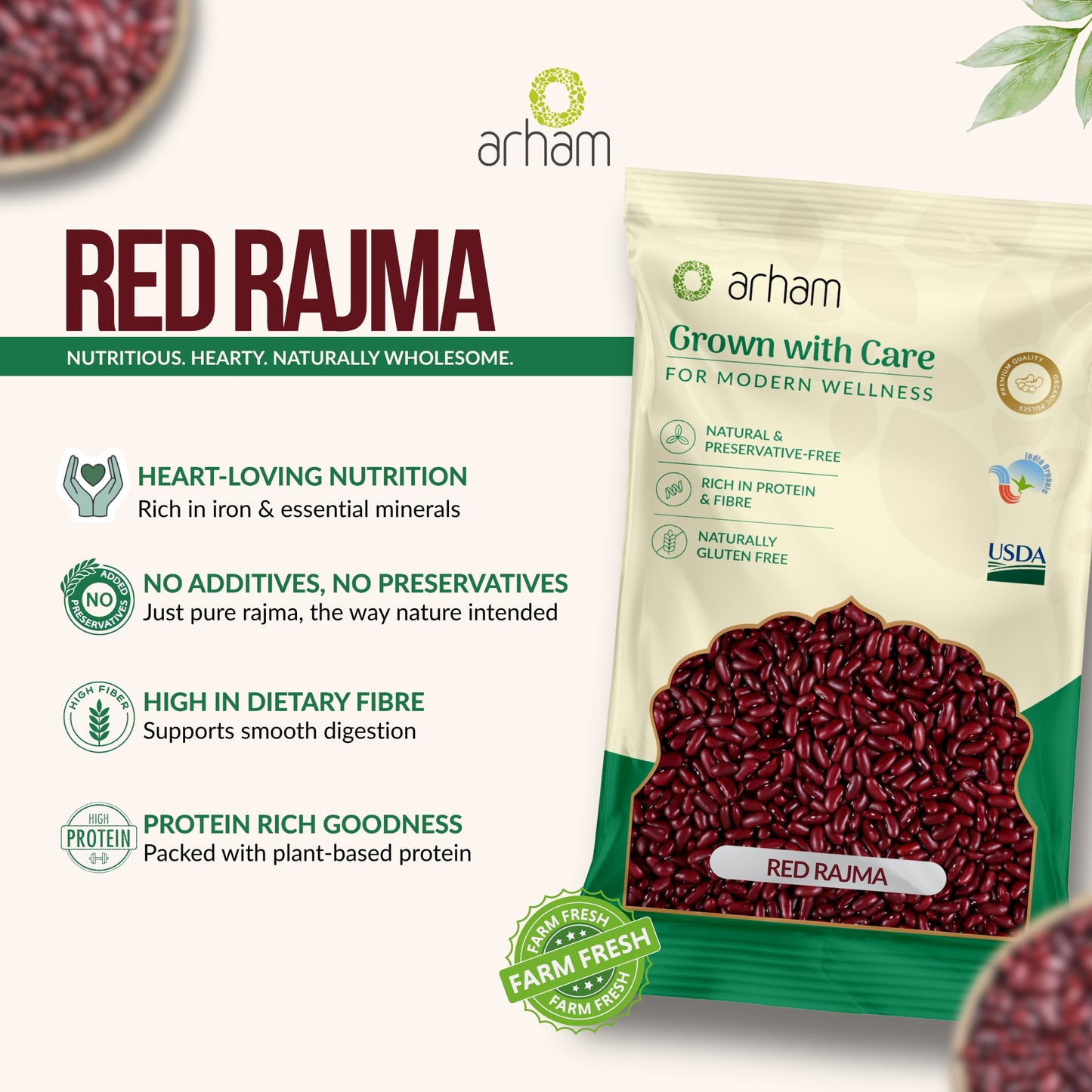 Red Rajma – Protein & Fiber Rich Premium Kidney Beans