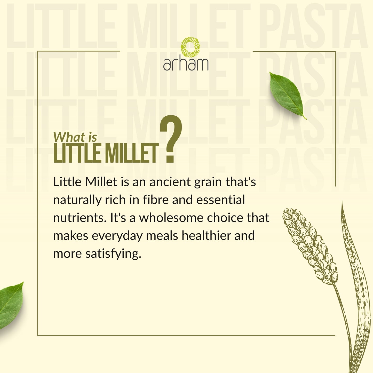 Little Millet Pasta