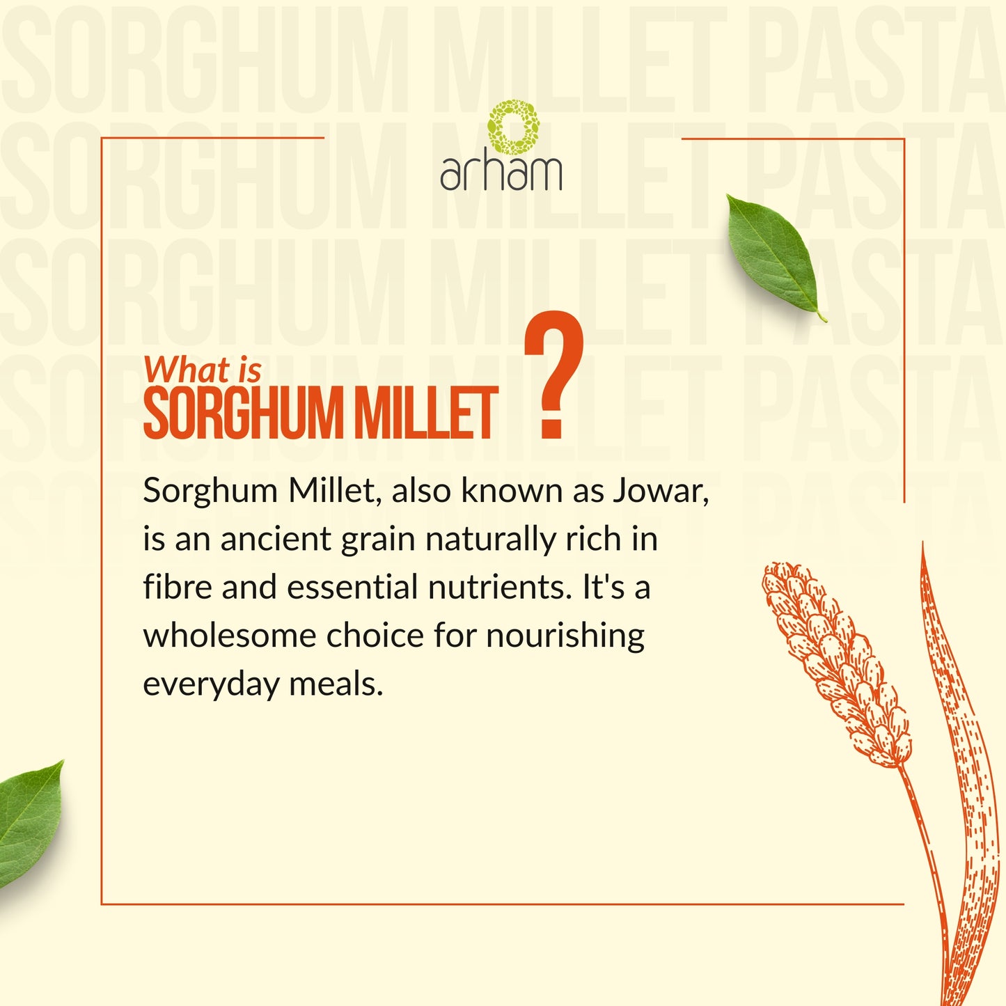 Sorghum (Jowar) Millet Pasta