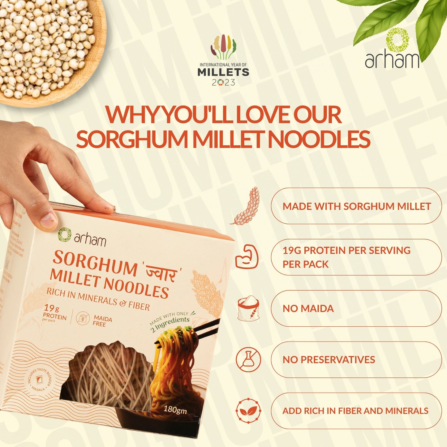 Sorghum Millet Noodles