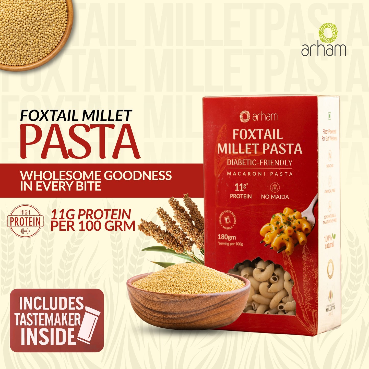 Foxtail Millet Pasta
