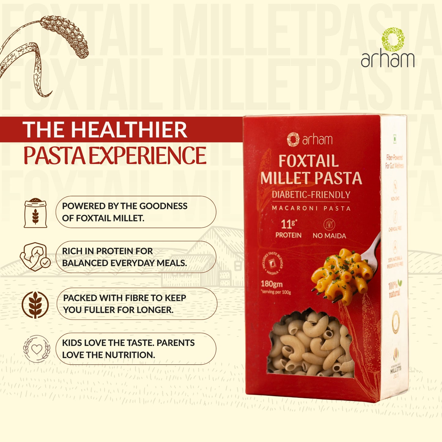 Foxtail Millet Pasta