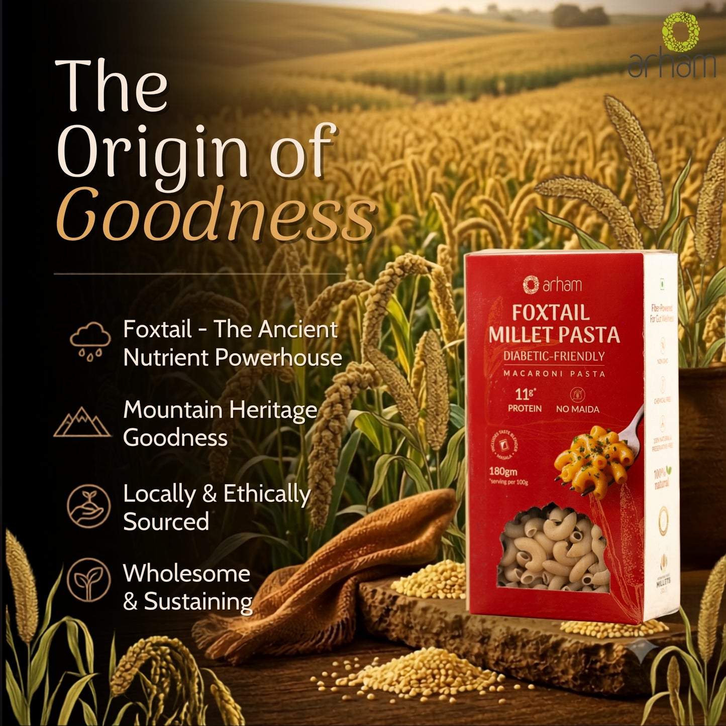 Foxtail Millet Pasta