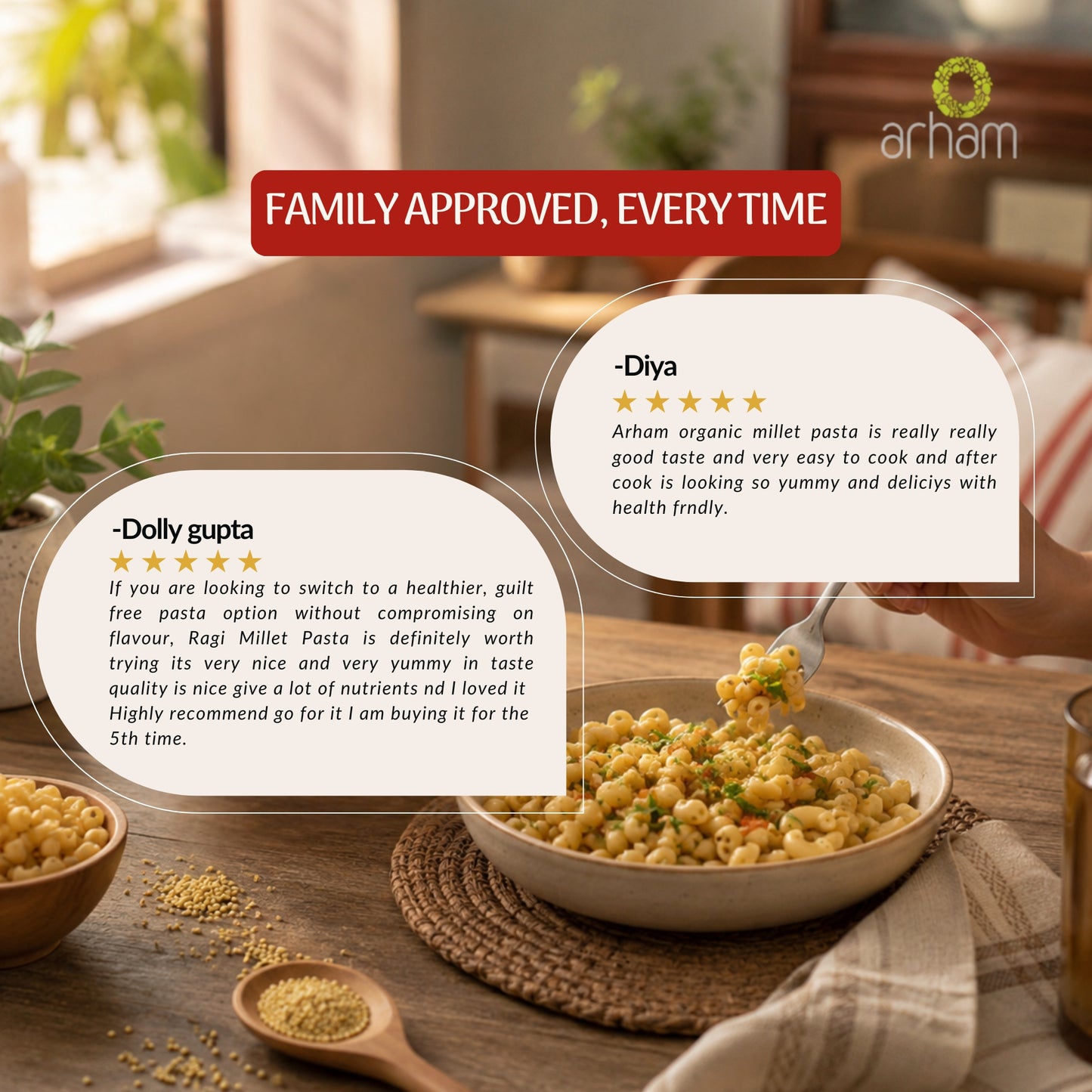 Foxtail Millet Pasta