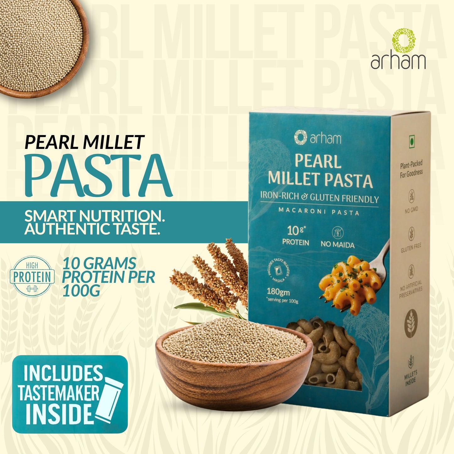 Pearl Millet Pasta – Healthy No Maida Macaroni