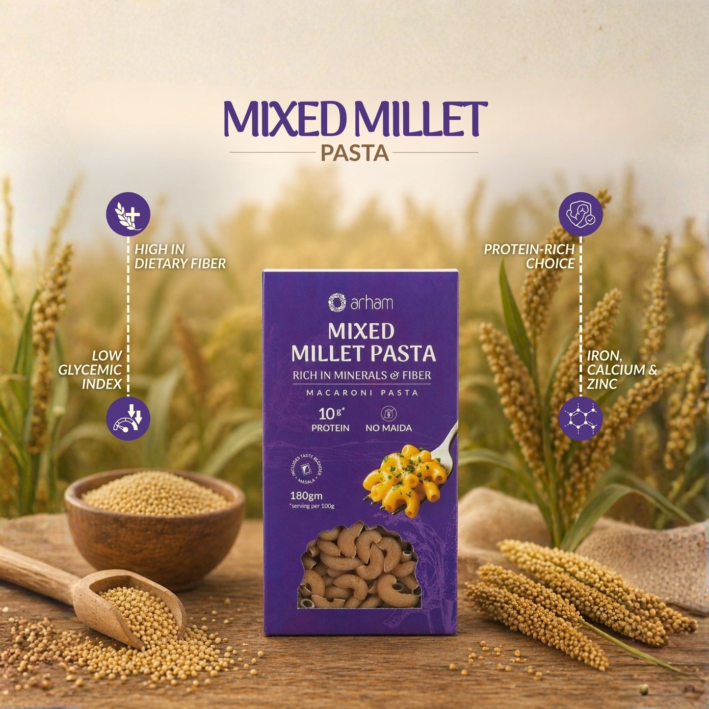 Mixed Millet Pasta – Healthy No Maida Macaroni