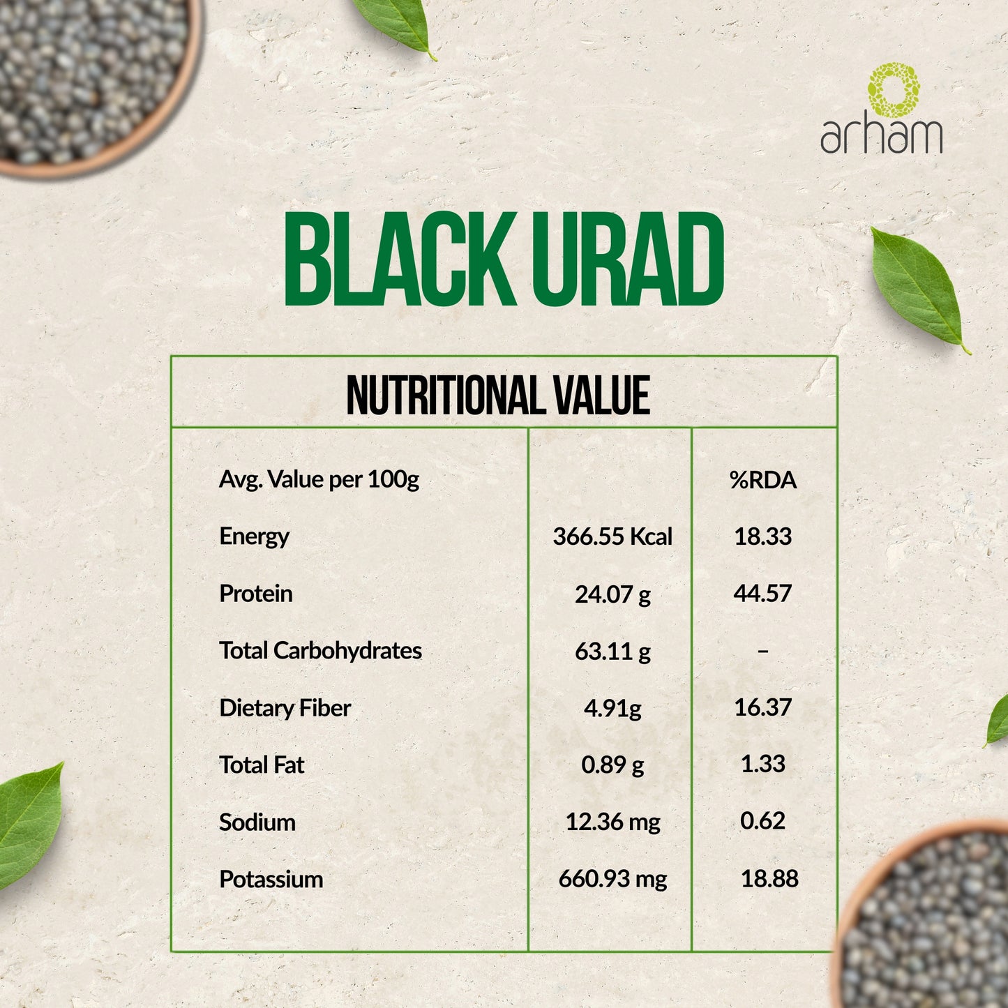 Black Urad Whole – Premium Protein & Fiber Rich Lentils