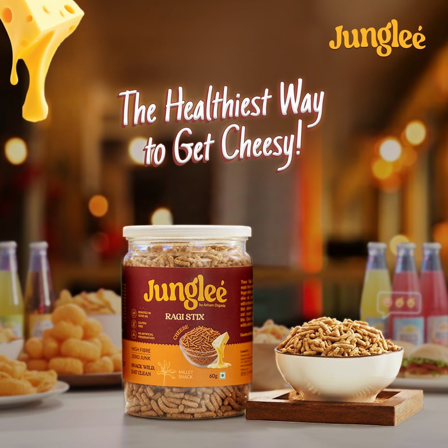 Jungleé Ragi Stix – Cheese